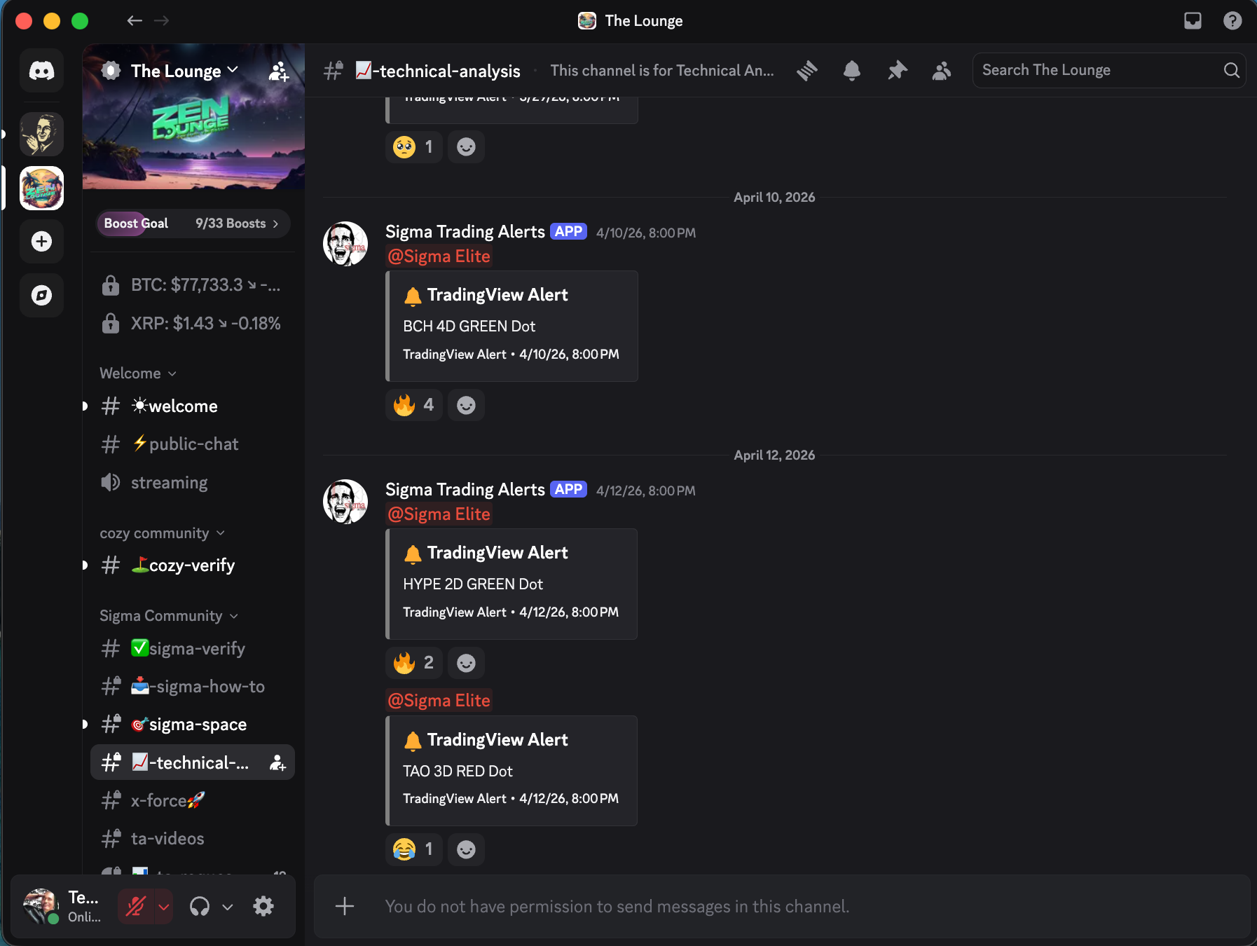 SIGMA Pro Engine and private Discord channels unlock after onboarding.