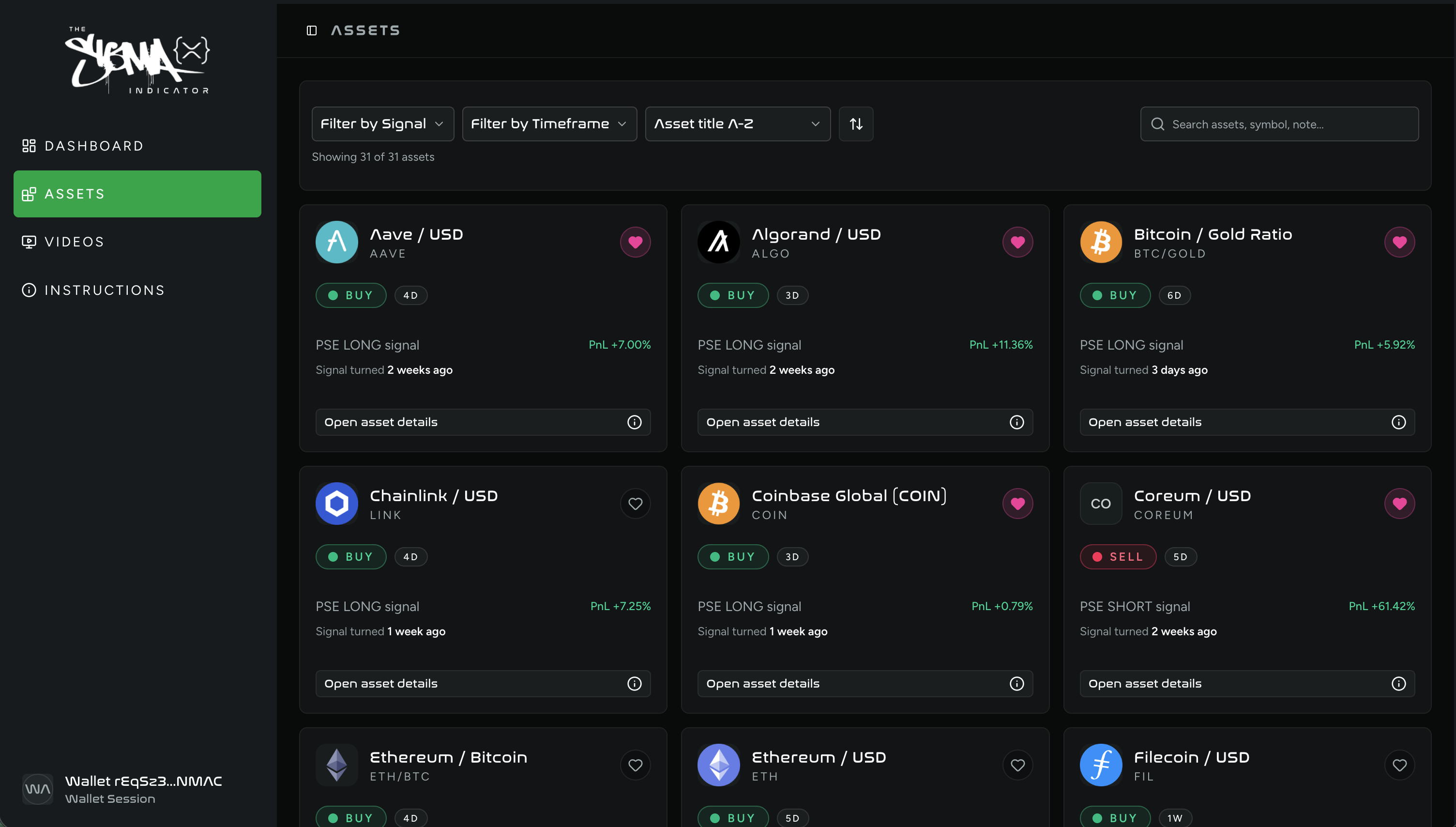 Connect the wallet holding your $SIGMA in Ticker-Tactix.