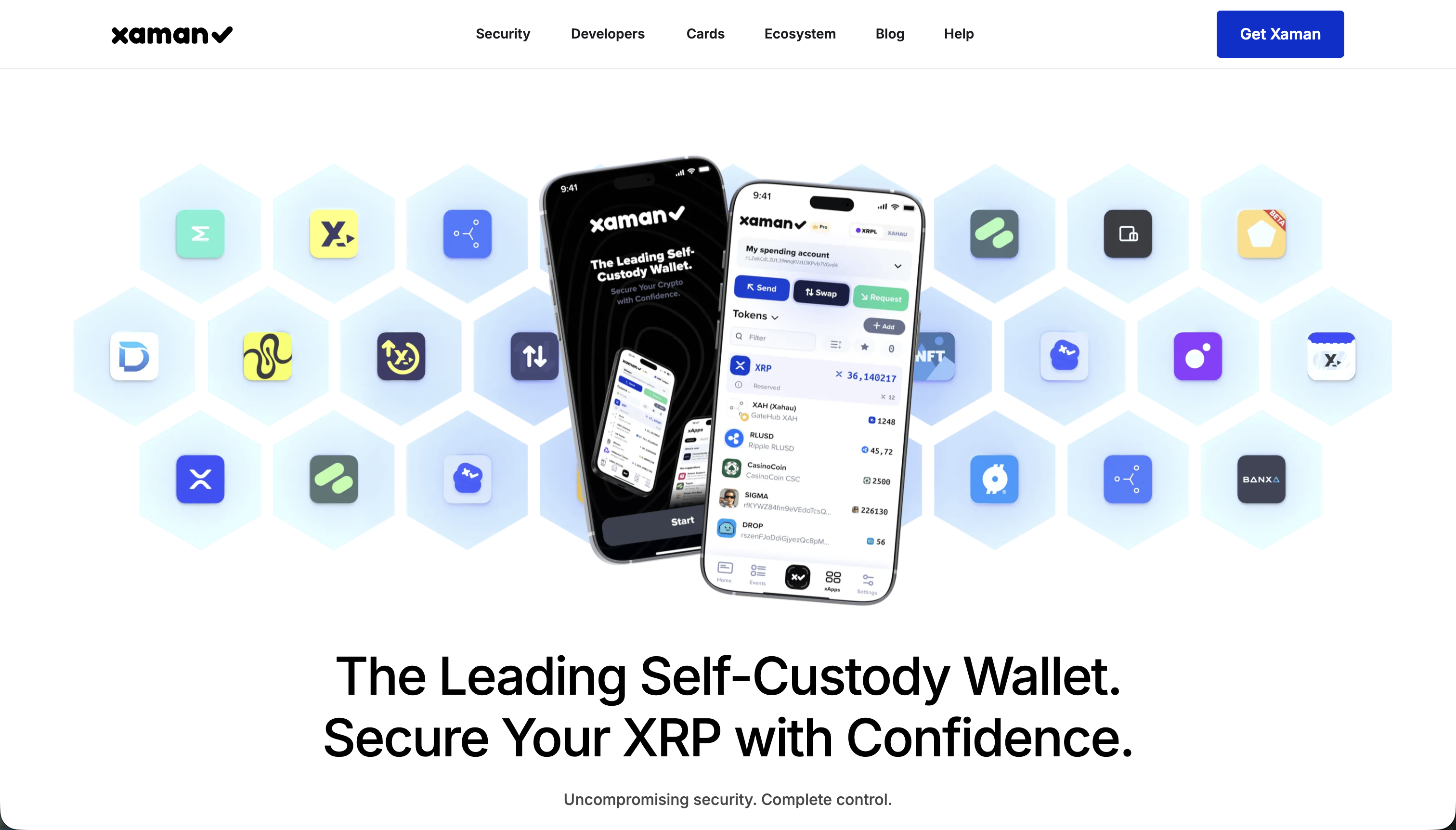 Xaman, one of four supported XRPL wallet options.
